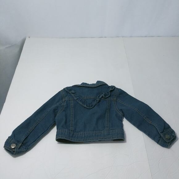 Nannette Kids Denim Button Up Floral Spring Embroidered Jacket 2T - Picture 6 of 7